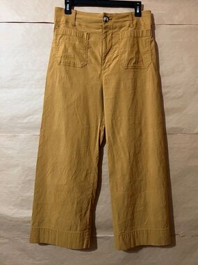 Anthropologie Maeve The Colette Pants Wide Leg Linen Blend Magic Fabric Size 29